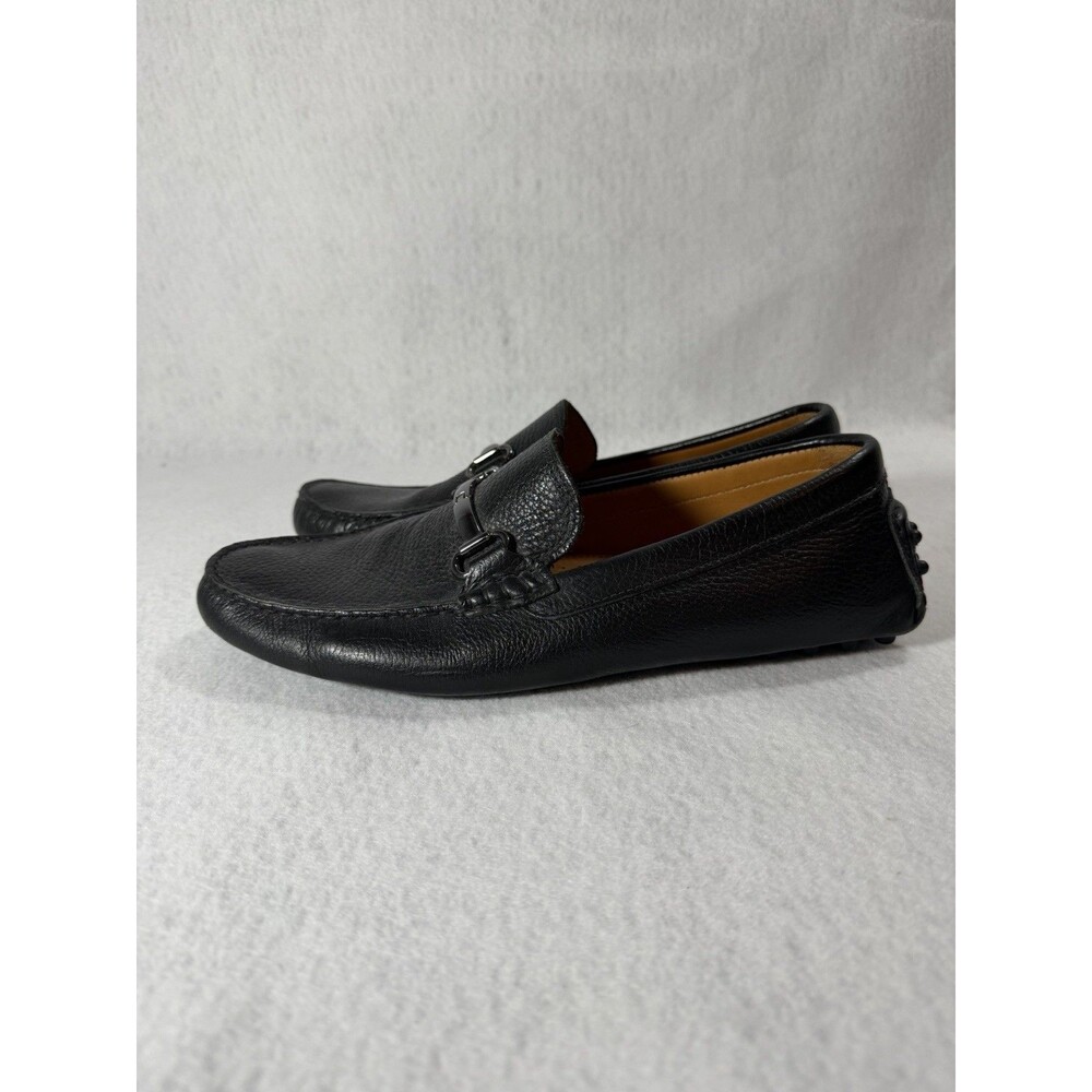 Saks Fifth Avenue Leather Loafers Men's 10M Slip On Horse Bit Shoes